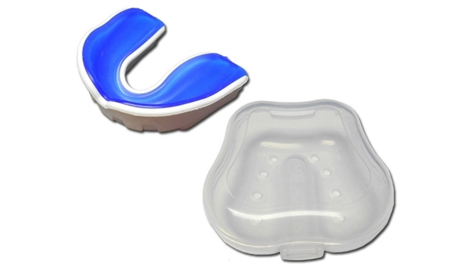 Morgan Sports Morgan White - Blue Mouth Guard Gel Fit A Plus Protection - Junior