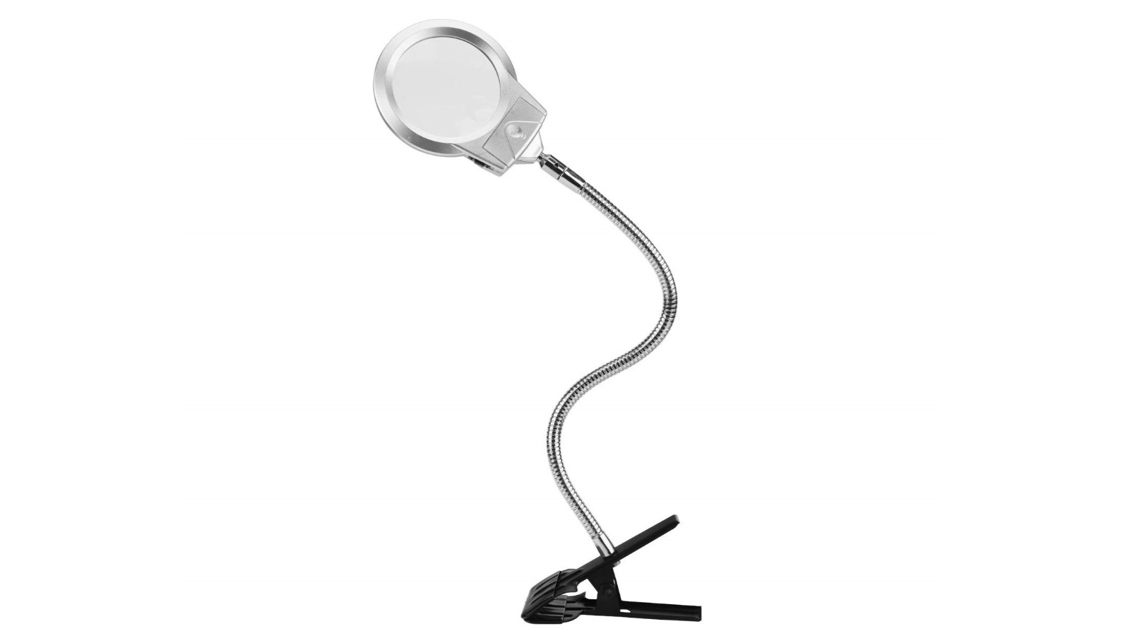 Adjustable Metal Hose Magnifier with 2 LED Lamp