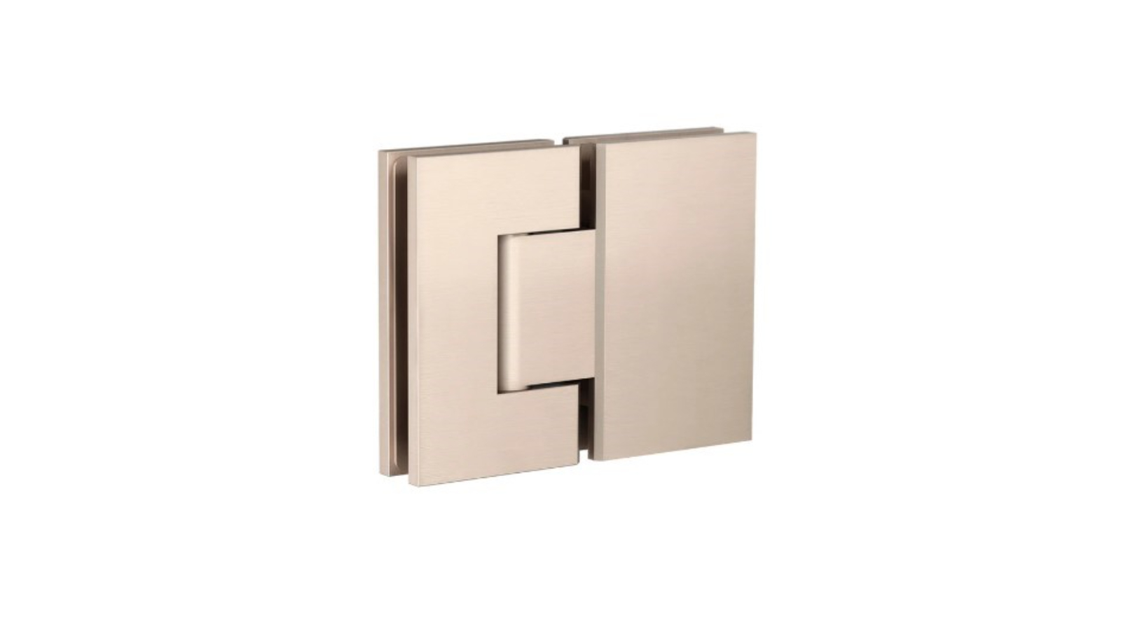 Meir Glass to Glass Shower Door Hinge - Champagne
