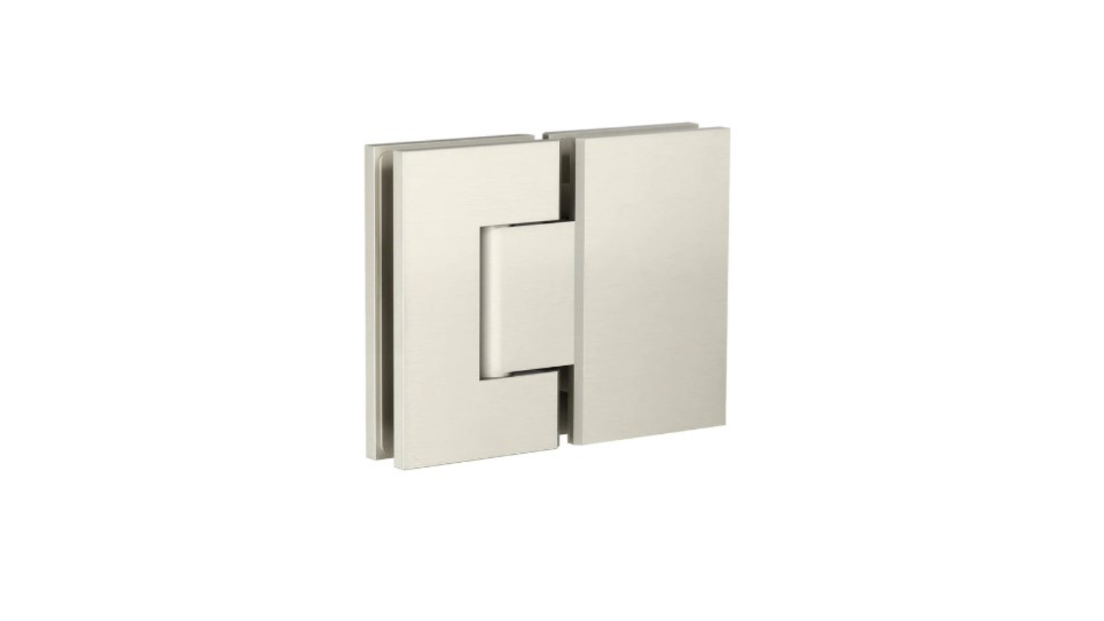 Meir Glass to Glass Shower Door Hinge - Brushed Nickel