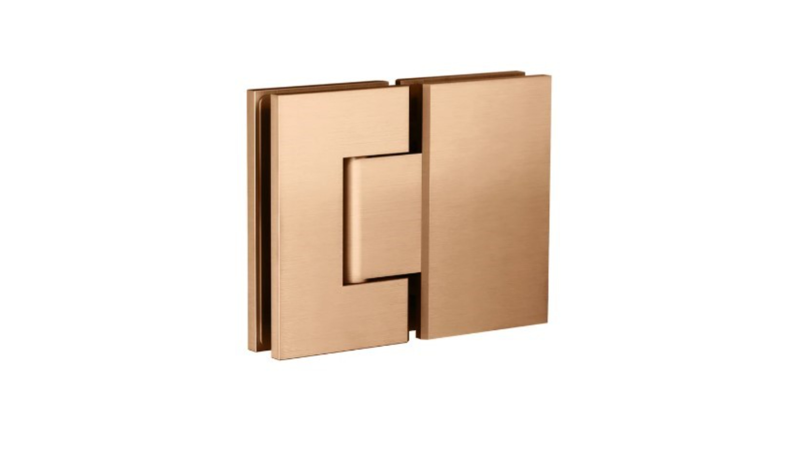Meir Glass to Glass Shower Door Hinge - Lustre Bronze