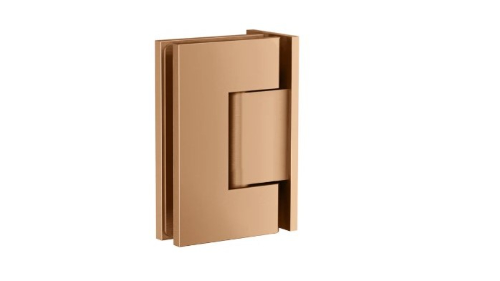 Meir Glass to Wall Shower Door Hinge - Lustre Bronze