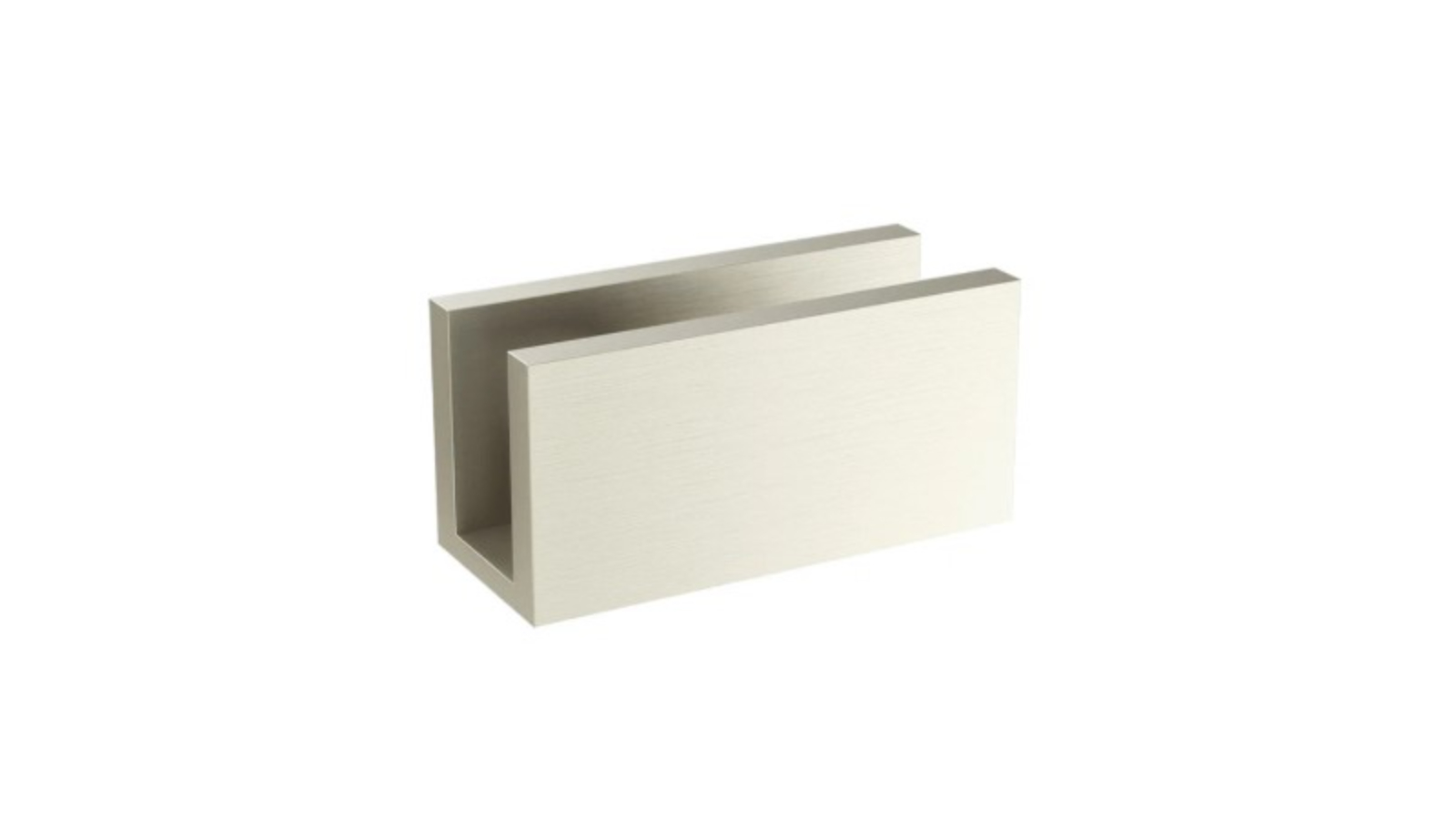 Meir Glass Fixing U Bracket - Brushed Nickel