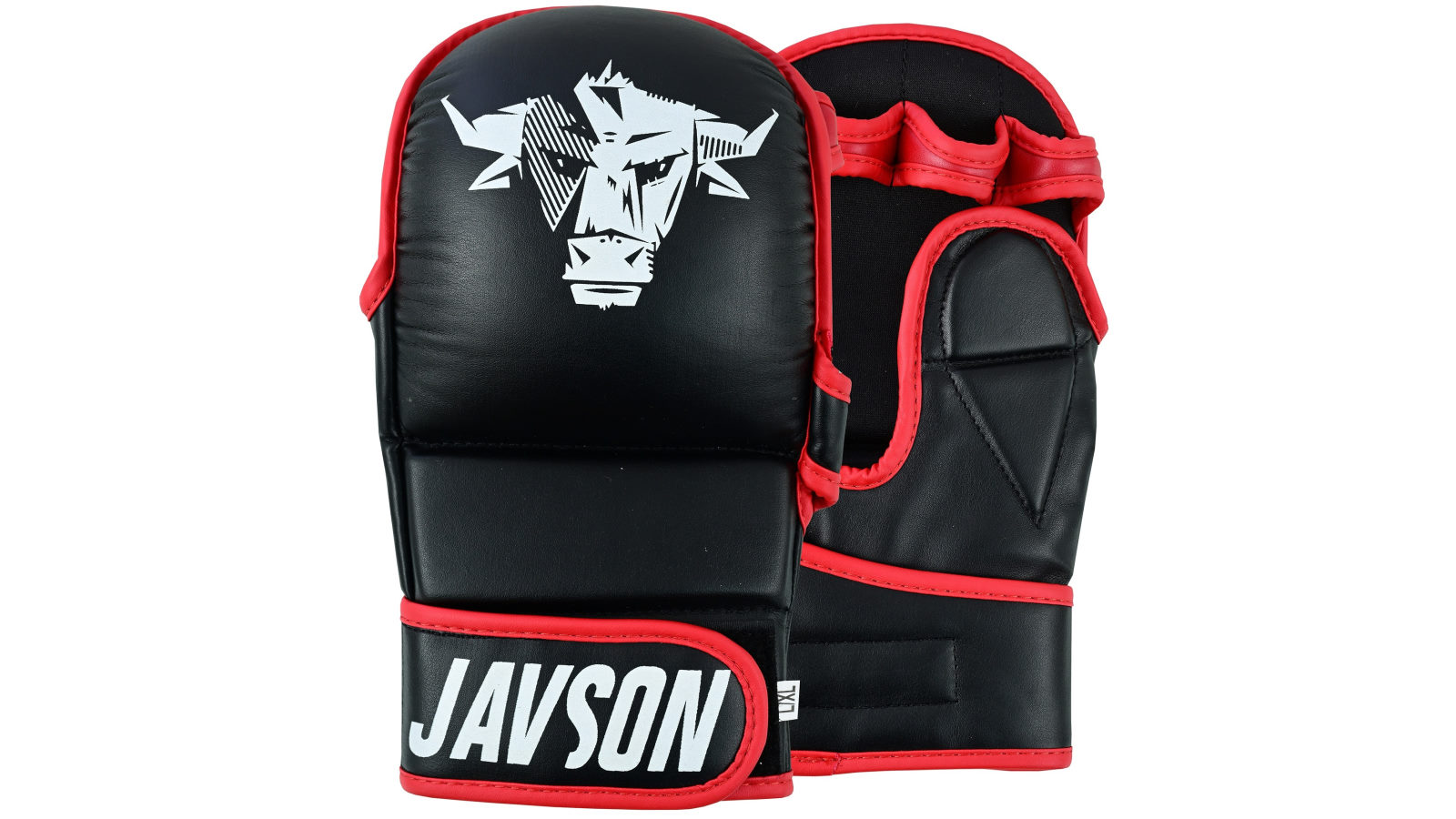 Javson Sports Black and Red MMA Shooter Gloves - Large/Extra Large