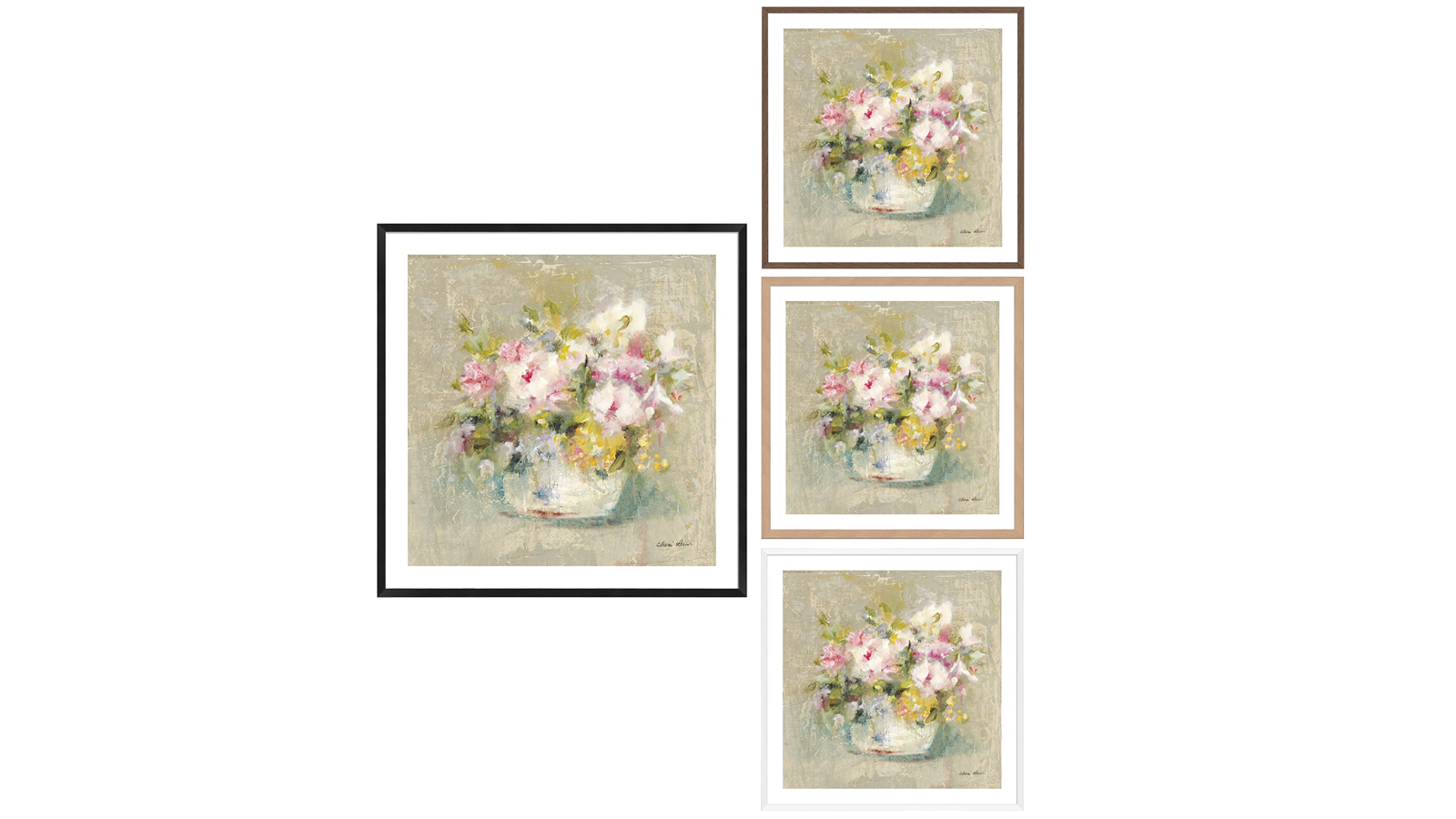 La Grolla Mini Summer Garden Bouquet III Frame Wall Art