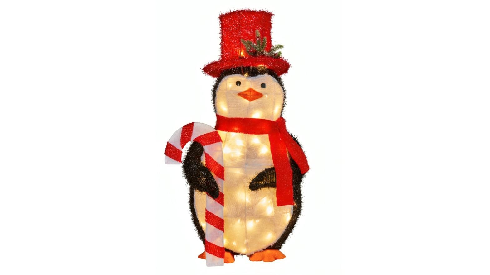 Klika  Indoor/Outdoor Christmas Penguin Display with Light - 80cm