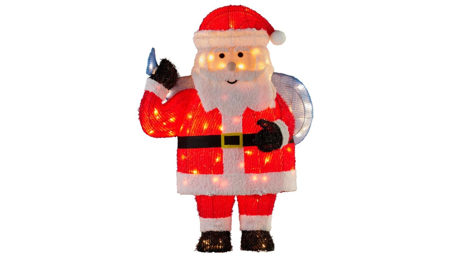 Klika Christmas Santa Display with Light - 81cm