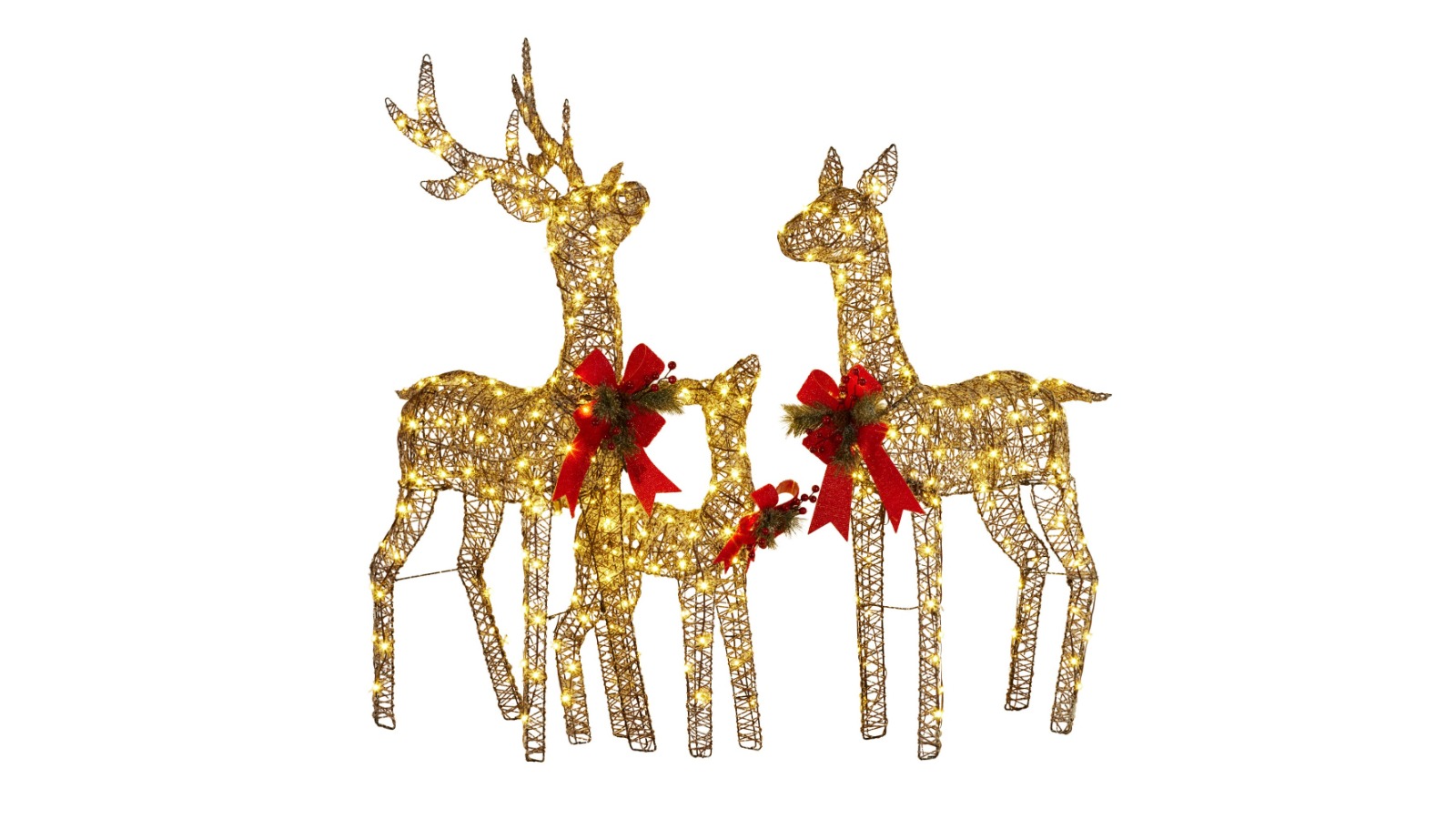 Christabelle Set of 3 Reindeer Family Christmas Light