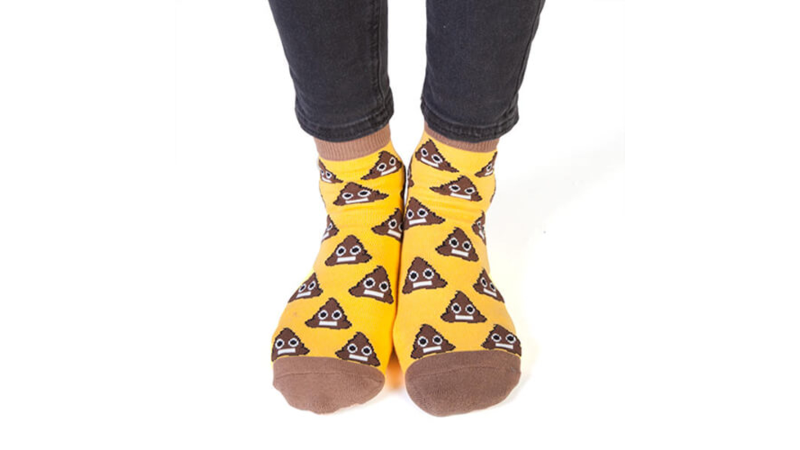 Latest Buys Feet Speak Socks - Smiling Poo
