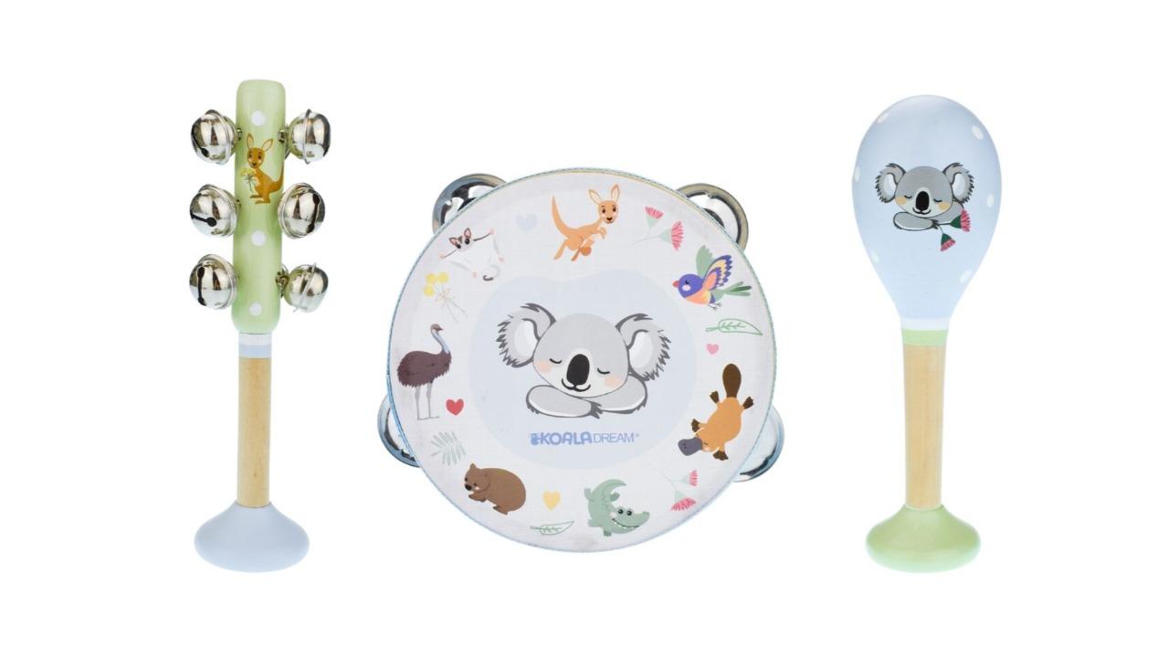 Koala Dream 3 Piece Bush Buddies Australian Animals Musical Set