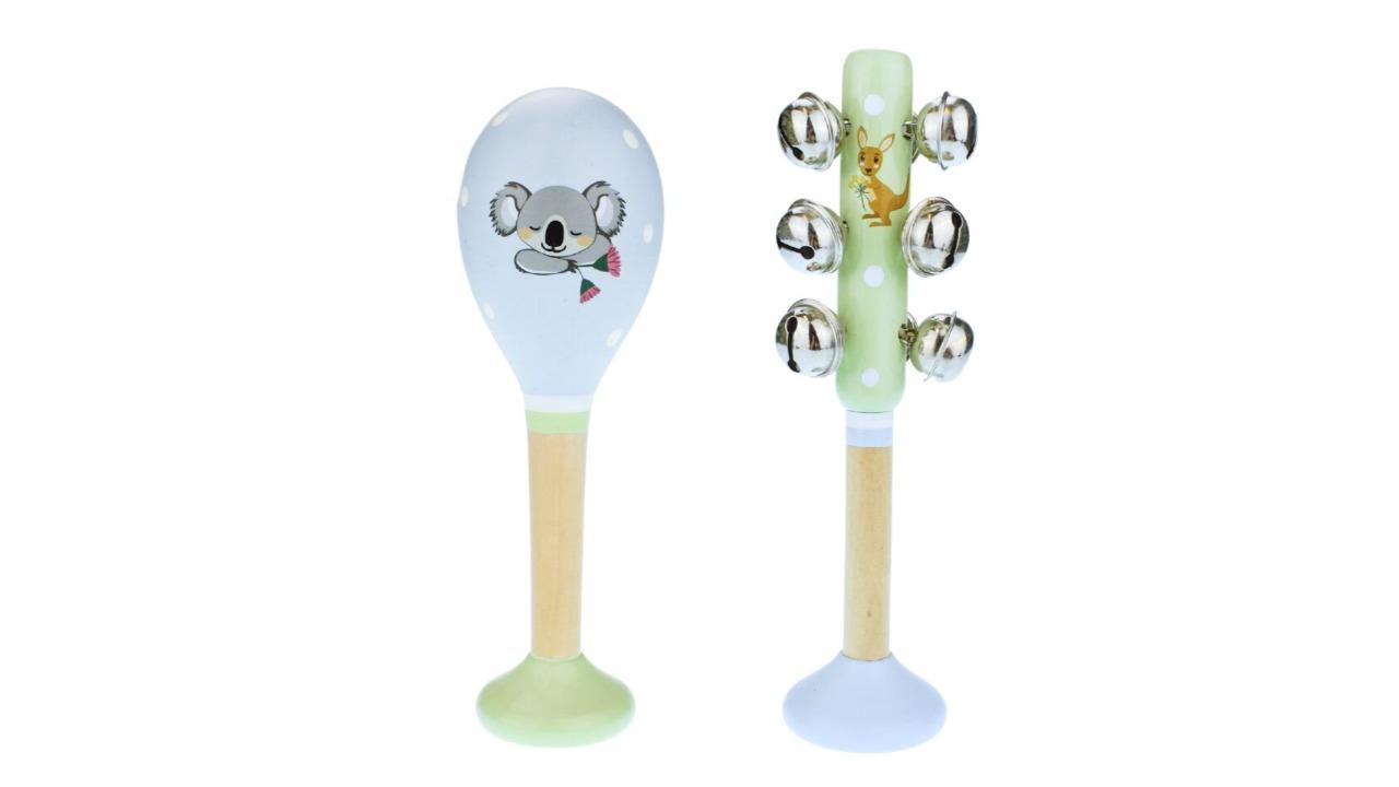 Koala Dream Bush Buddies Australian Animals Maraca and Bellstick Set