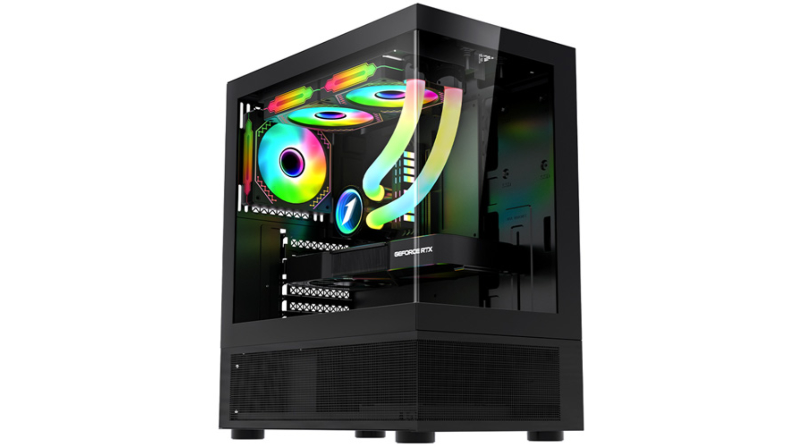 1st Player MI7-A ATX M-ATX ITX PC Gaming Case - Black