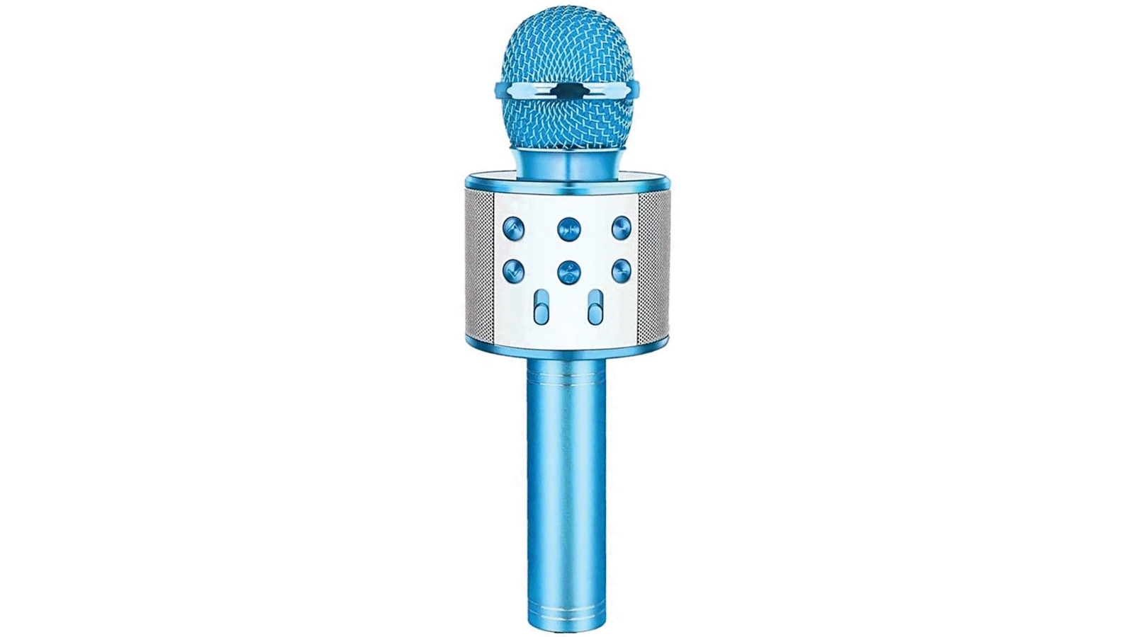 Laser Karaoke LED Microphone Blue Harvey Norman