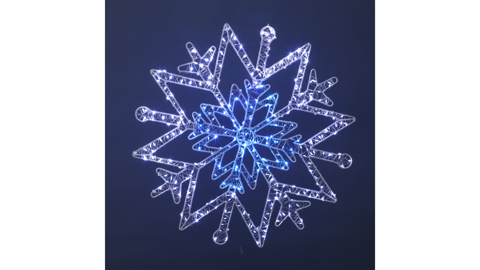 Lexi Lighting Outdoor Micr-LED Christmas Snowflake Silhouette