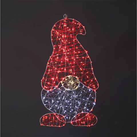 Lexi Lighting Outdoor Micr-LED Christmas Gonk Silhouette