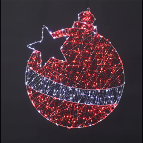 Lexi Lighting Outdoor Micr-LED Christmas Bauble Silhouette