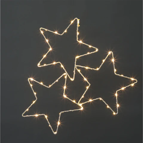 Lexi Lighting 2D Lit 3 Hanging Stars