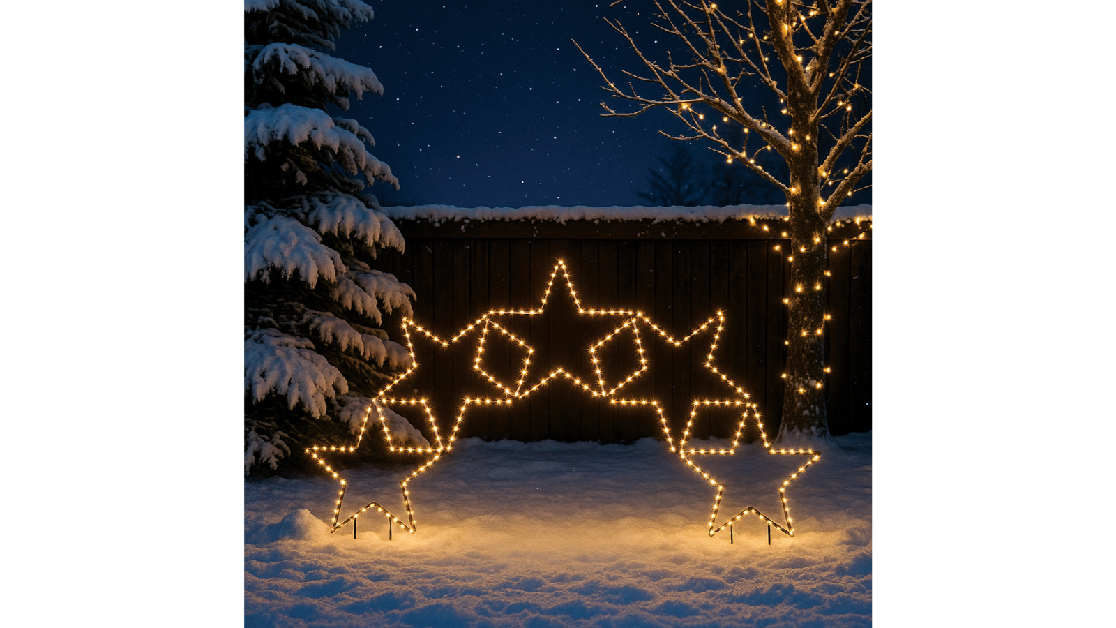 Lexi Lighting 2D Lit Star Garden Arch
