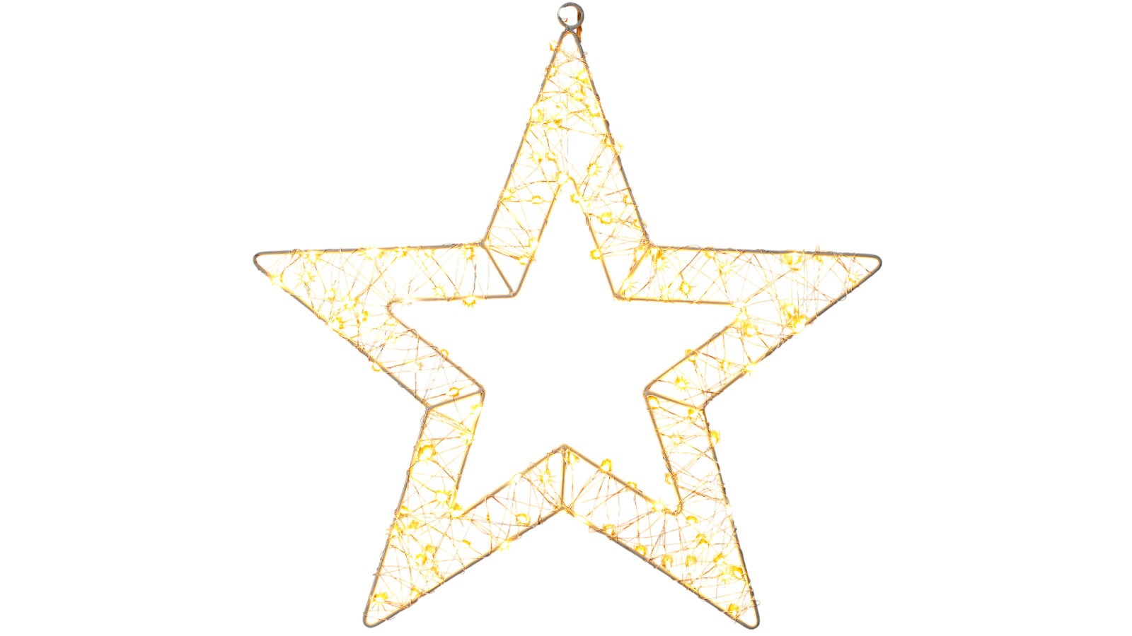 Lexi Lighting 45cm Mesh Star - Amber and Warm White