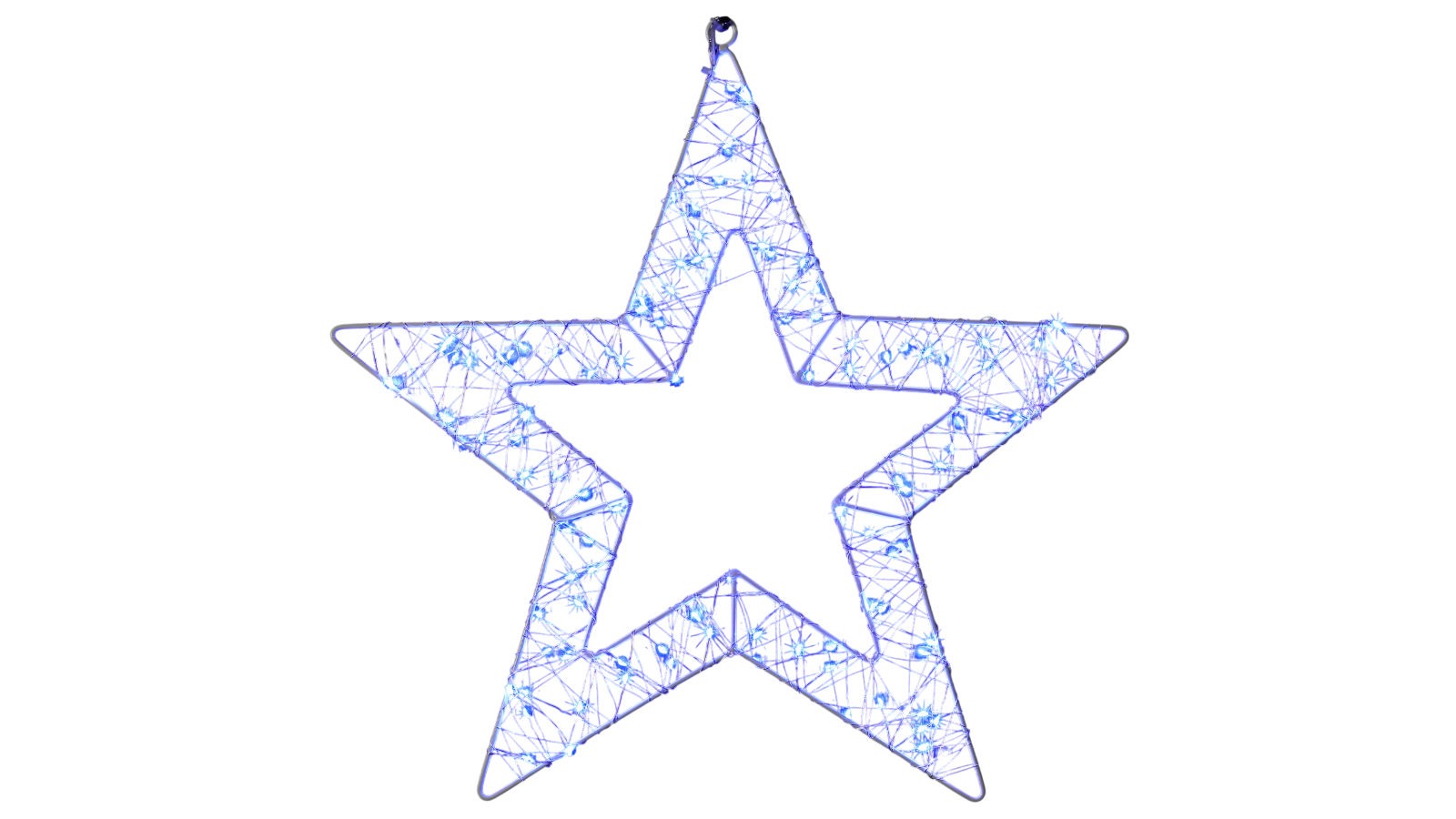 Lexi Lighting 45cm Mesh Star - Blue and White