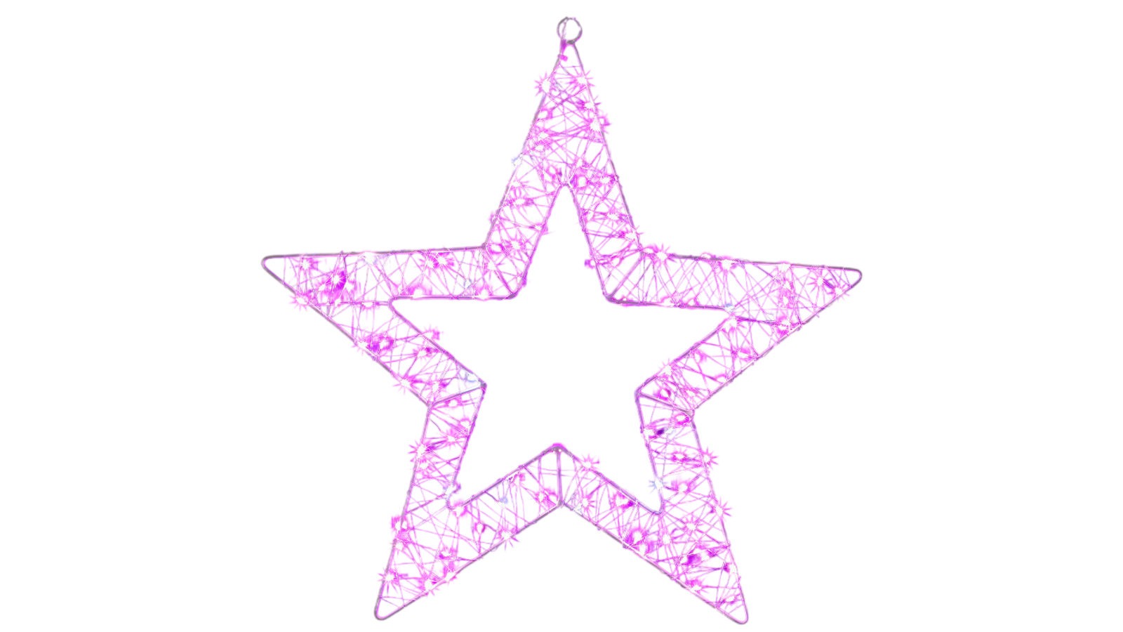 Lexi Lighting 45cm Mesh Star - Pink and White