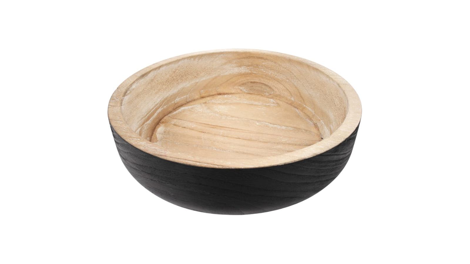 High St Nero Round Wooden Bowl