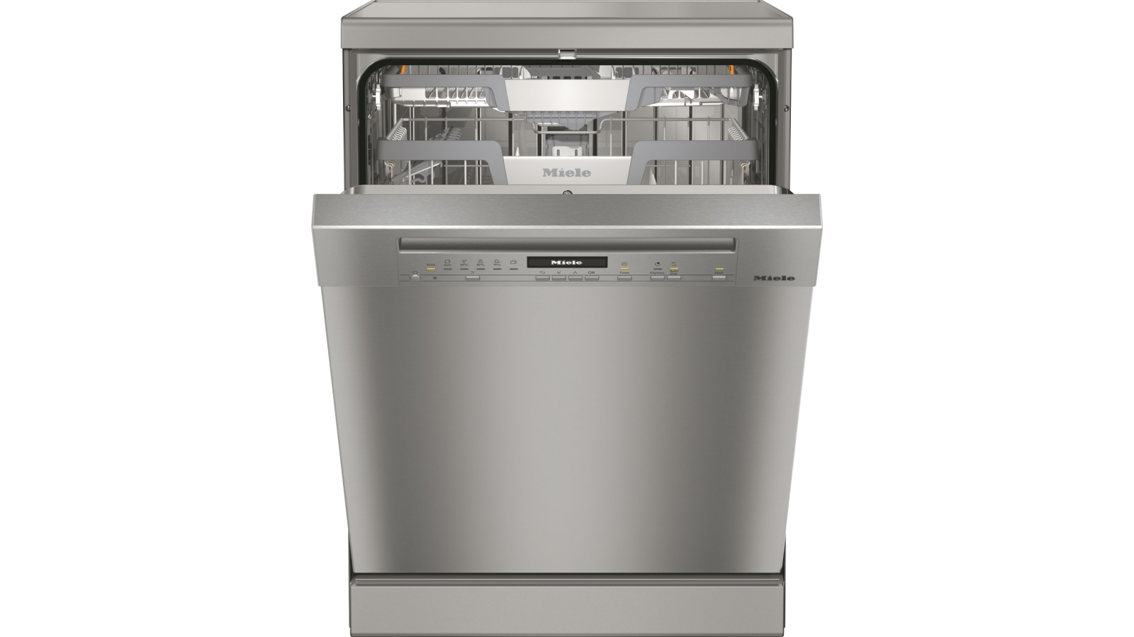 Miele G7114 SC AutoDos Freestanding Dishwasher CleanSteel Harvey Norman