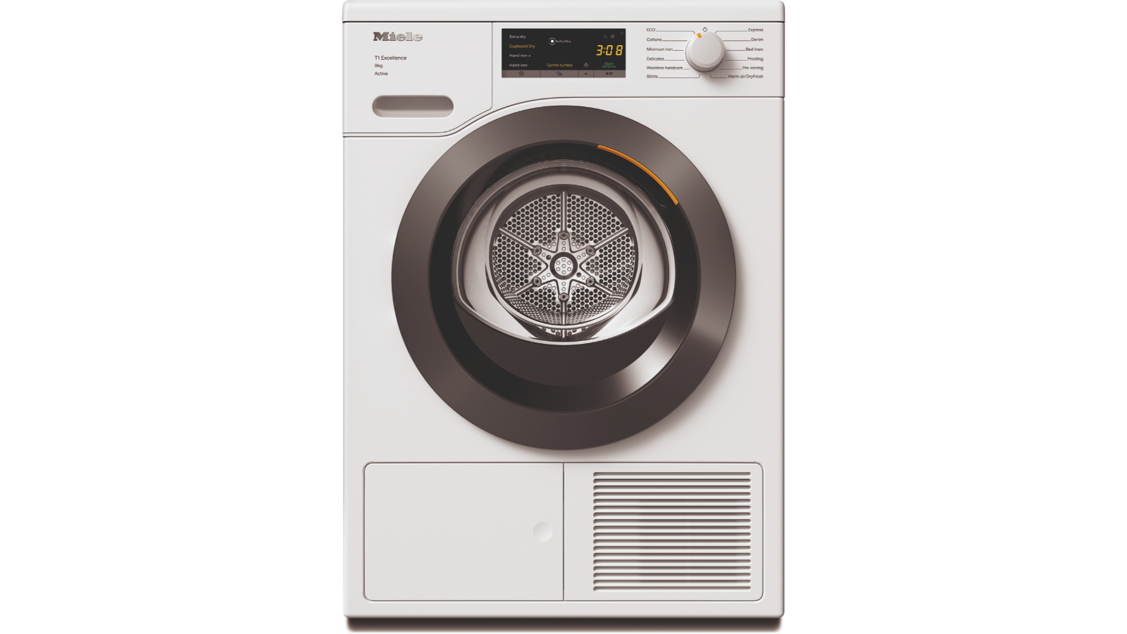 Miele 8kg Active T1 Heat Pump Dryer - Lotus White
