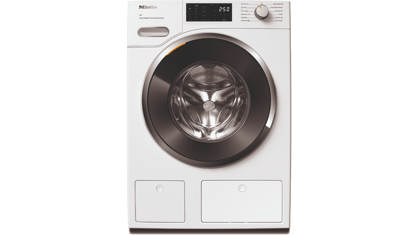 Miele 9kg PowerWash TwinDos and Steam Front Loader Washing Machine - Lotus White