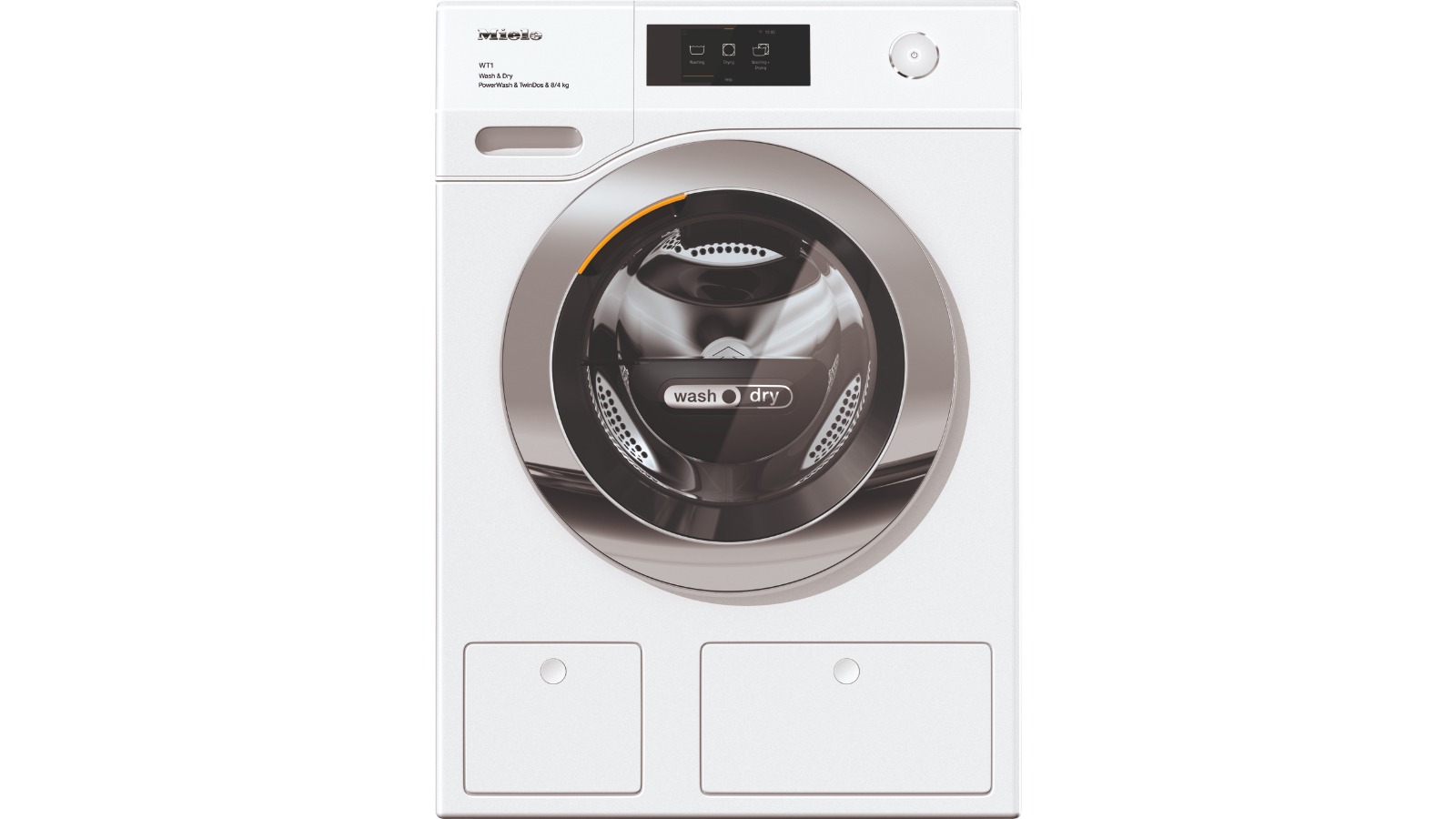 Miele 8kg/4kg PowerWash and TwinDos Washer Dryer Combo - Lotus White