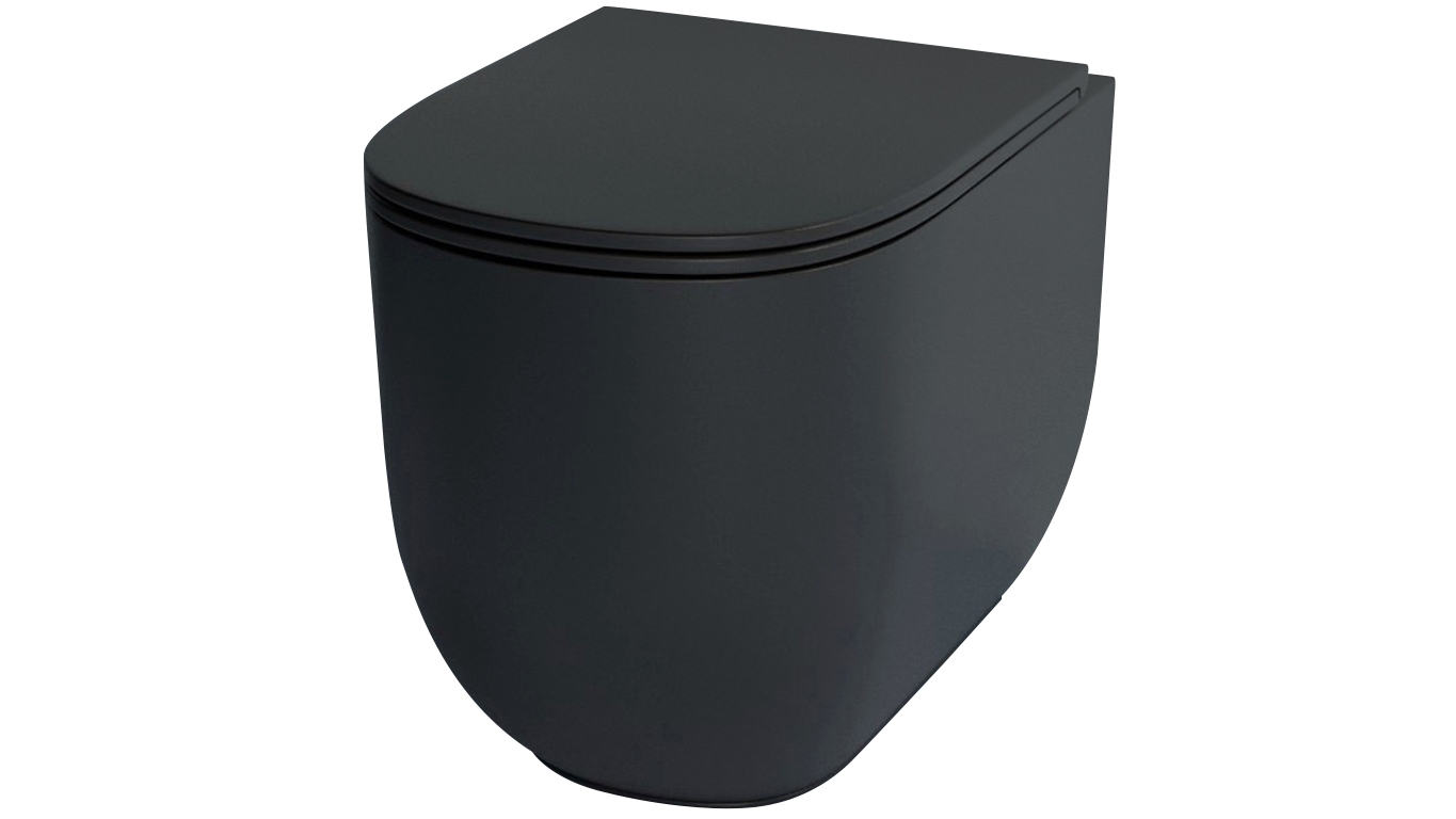 Studio Bagno Milady Wall Faced Toilet Pan - Matte Black