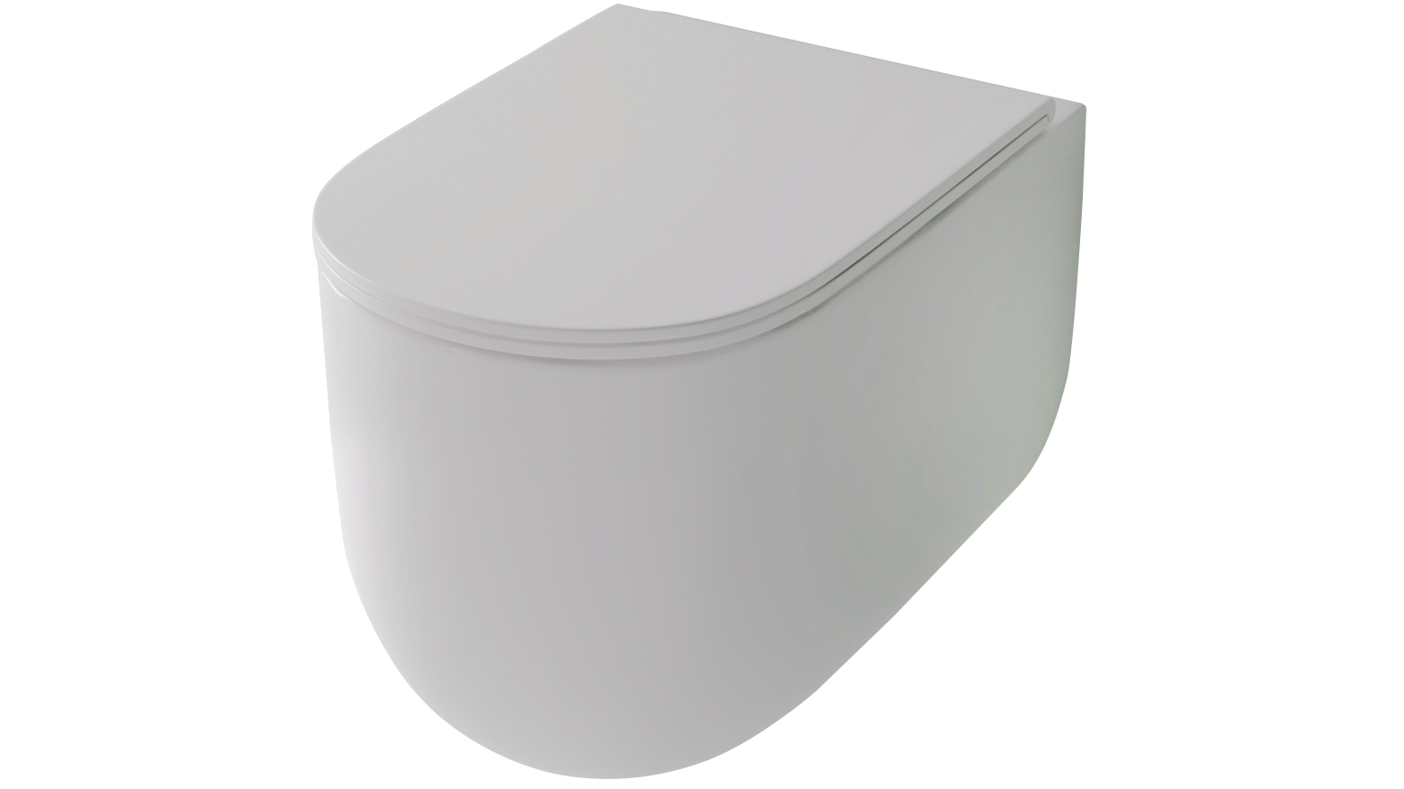Studio Bagno Milady Wall Hung Toilet Pan - Gloss White