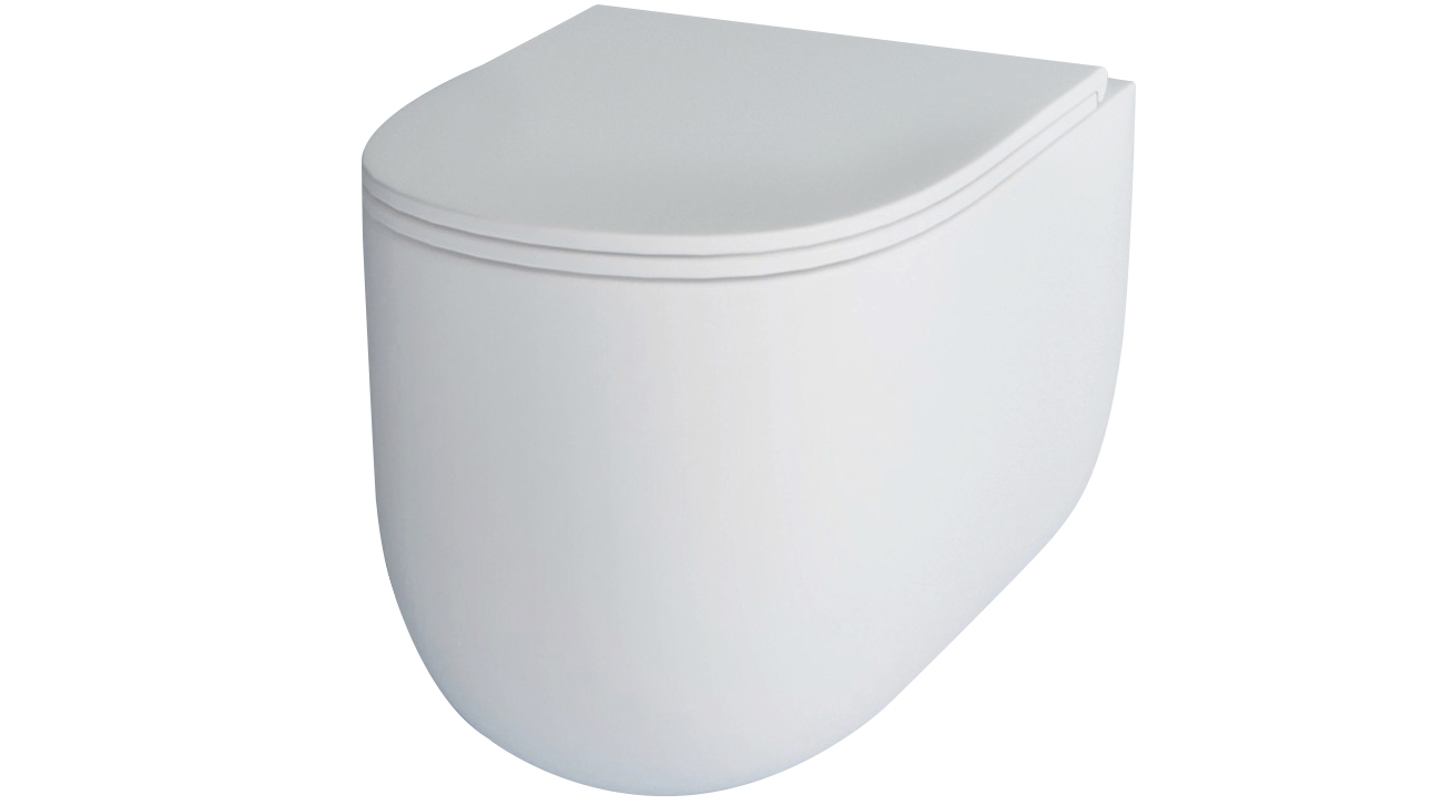 Studio Bagno Milady Wall Hung Toilet Pan - Matte White