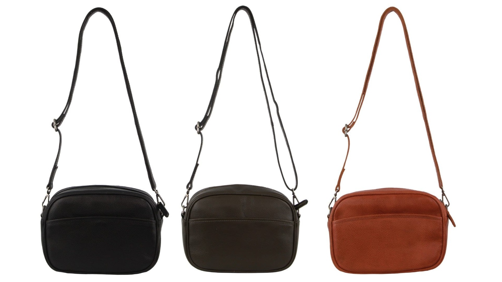 Milleni 25 x 8 x 20cm Ladies Nappa Leather Cross-Body Bag/Clutch