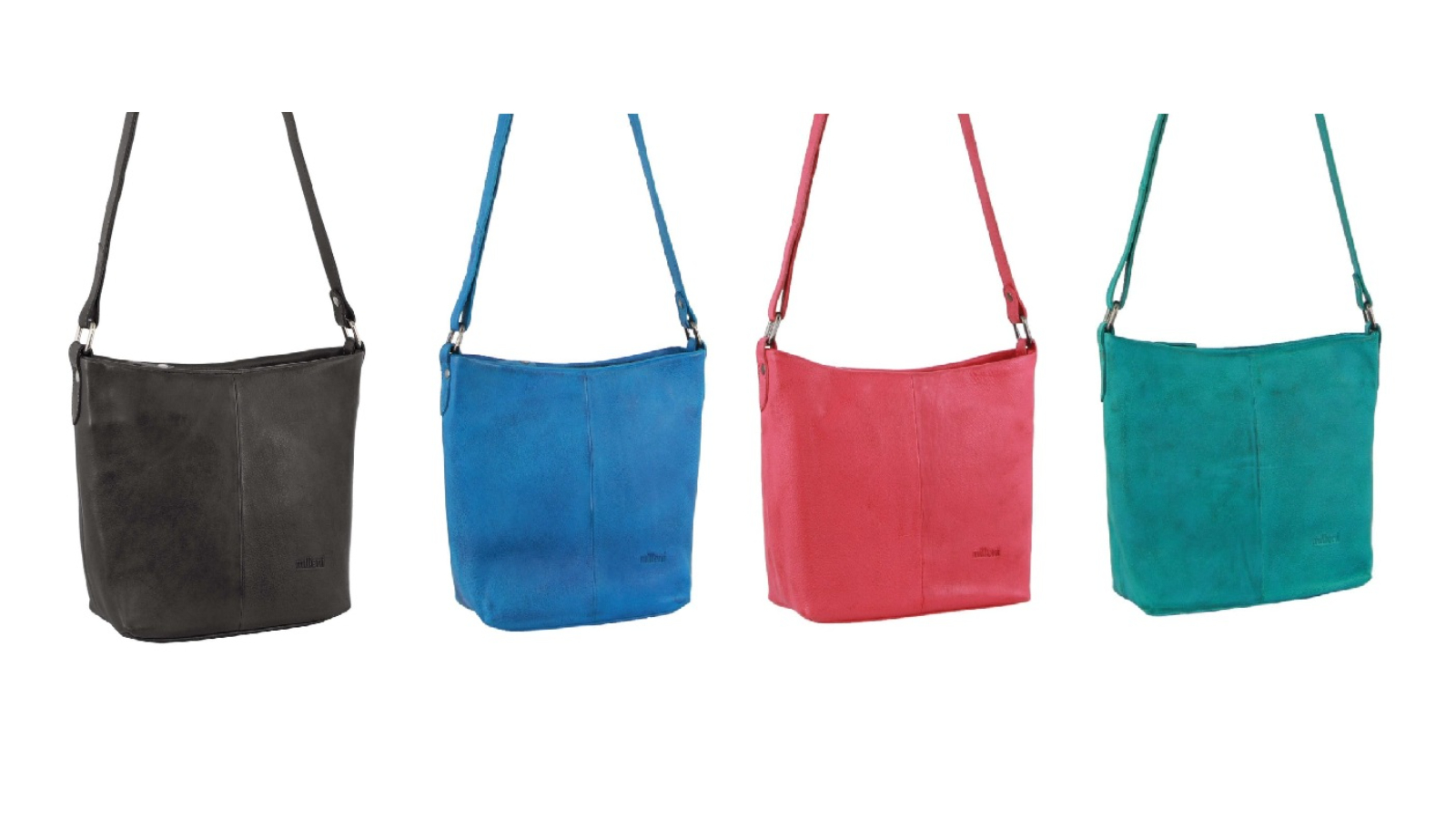 Milleni 22.5 x 7 x 20.5cm Ladies Nappa Leather Cross-Body Bag