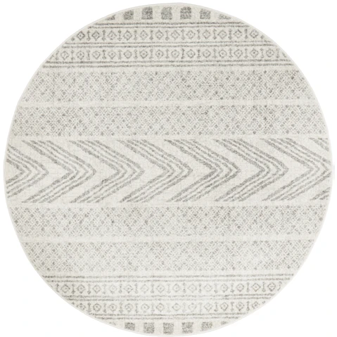 The Weave Studio Miraxa 359 Grey Round Rug