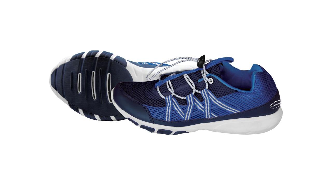 Mirage Blue Air Cushion Water Shoes with Custom Speed Lacing System - Size 6