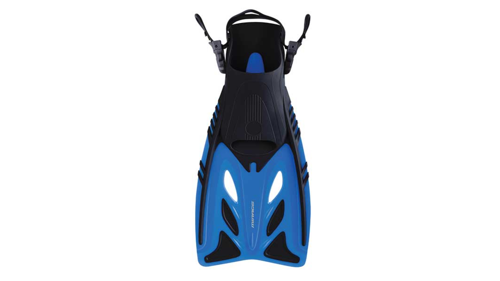 Mirage Large/X-Large Gold Series Crystal Kids Dive Fins with Adjustable Heel Strap - Blue