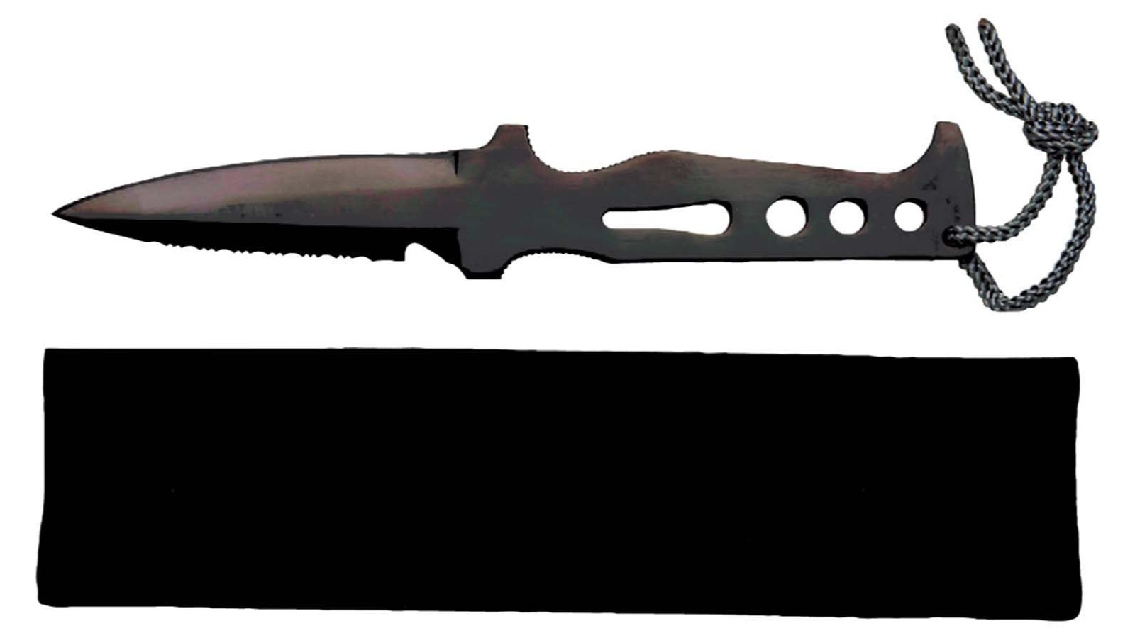 Mirage Rayzor Skeleton Blackened Stainless Steel Spear Fishing Knife