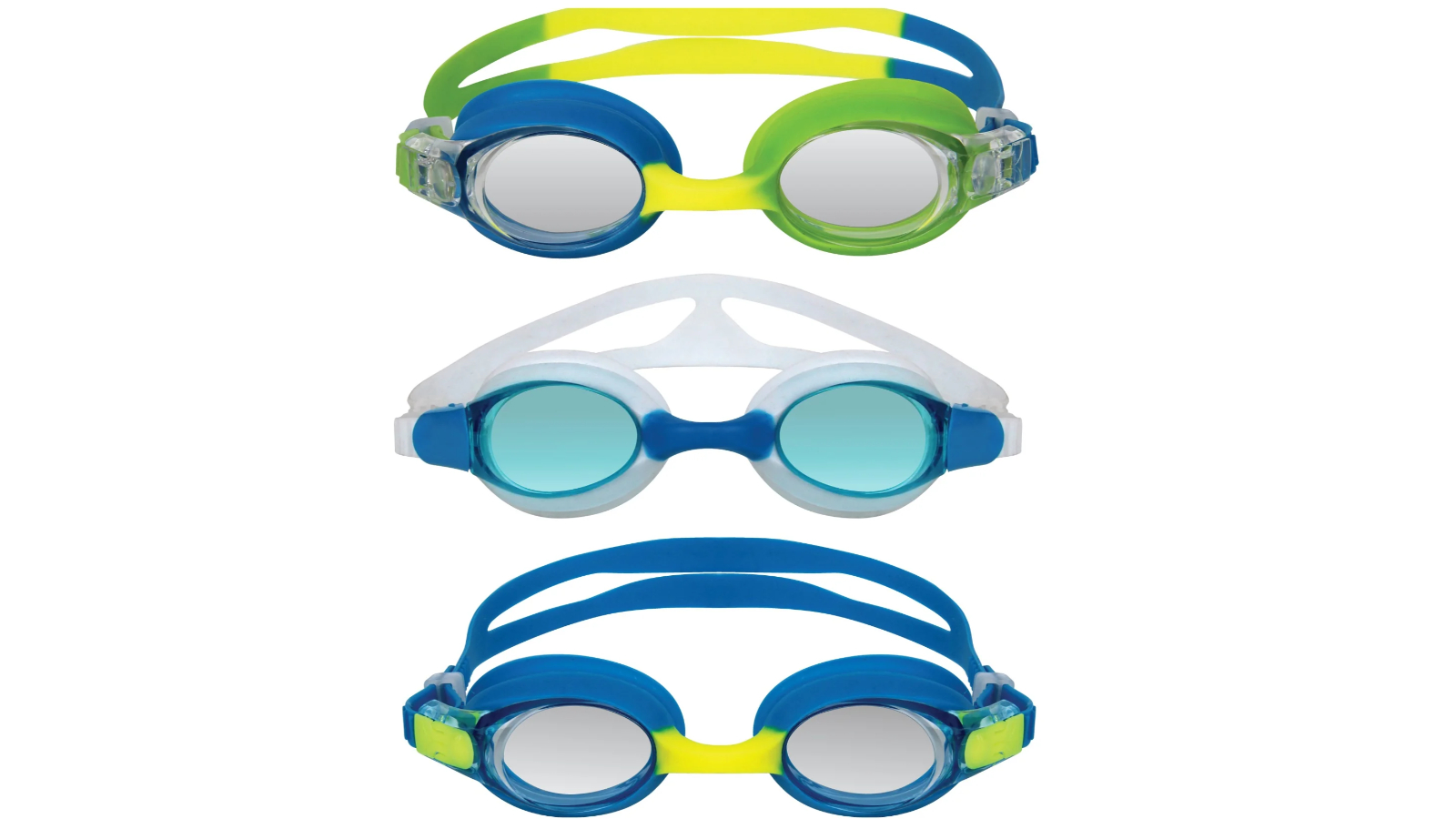 Mirage Pack of 3 Junior Kids Swimming Goggle