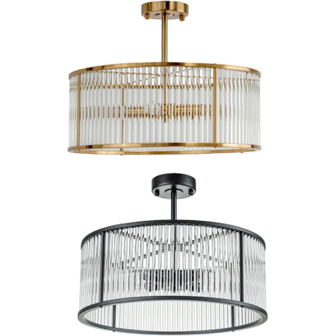 Cafe Lighting and Living Farrah Flush Mount