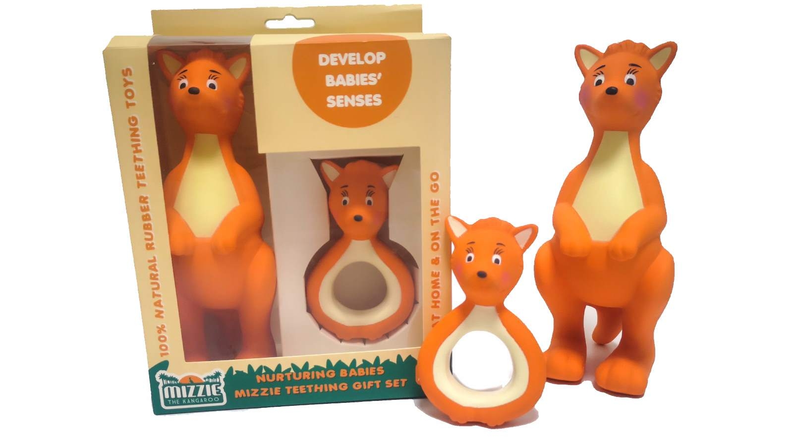 Mizzie The Kangaroo Nurturing Babies Teething Gift Set
