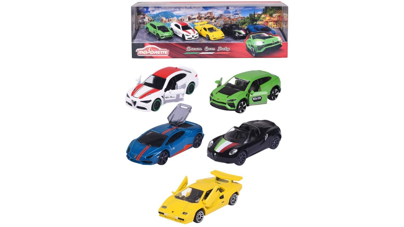 Majorette Dream Cars Italy 5 Cars Gift Pack