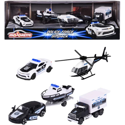 Majorette 4 Piece Police Force Gift Pack Toy Car