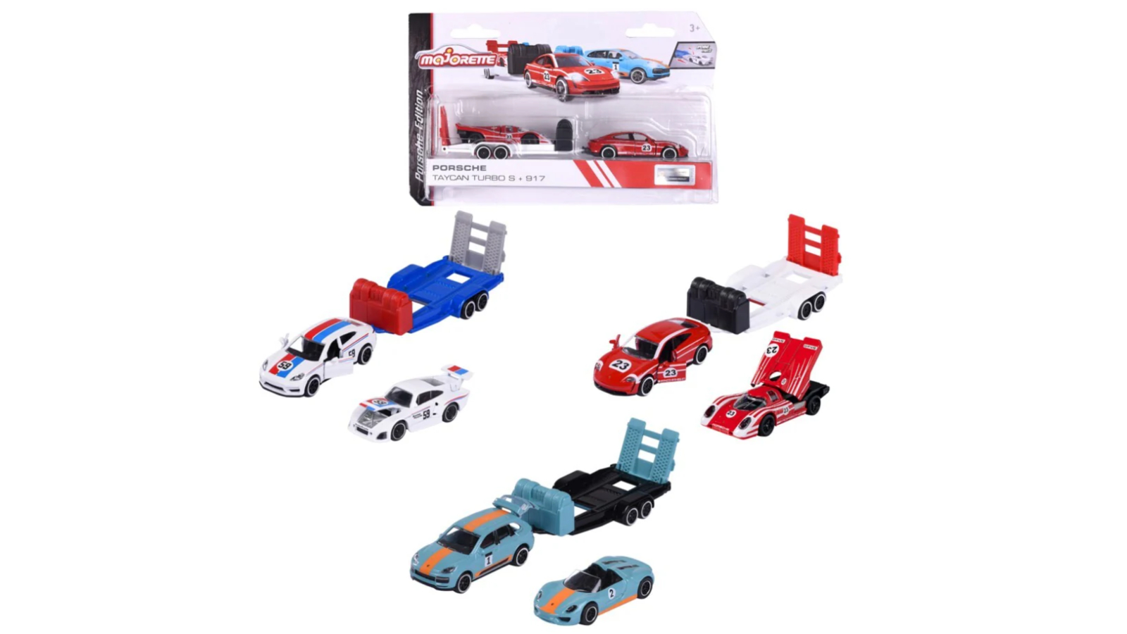 Majorette Porsche Motorsport Race Trailer Series Toy Car