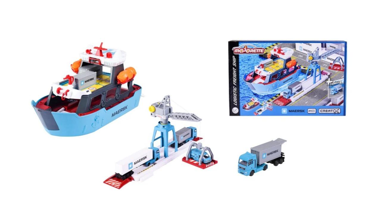 Majorette Maersk Logistic Freight Ship Toy