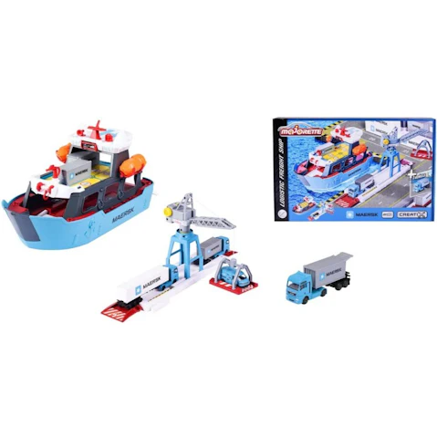 Majorette Maersk Logistic Freight Ship Toy