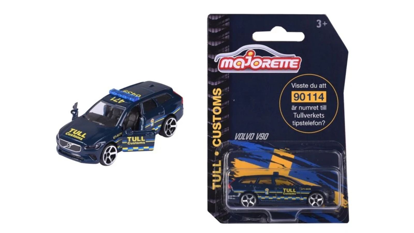 Majorette Volvo V90 Tull Toy Car