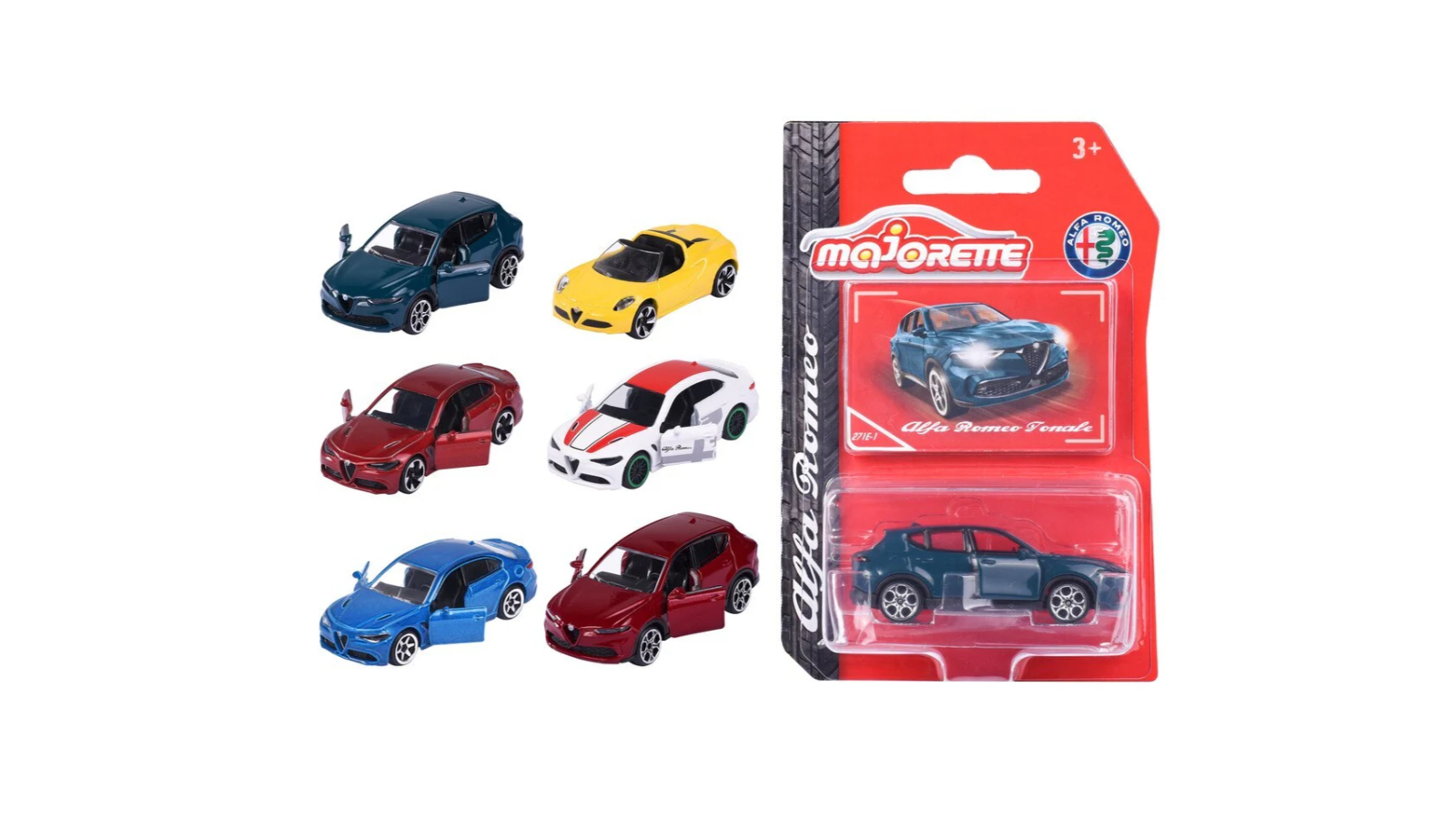 Majorette Assorted Alfa Romeo Series Toy Car