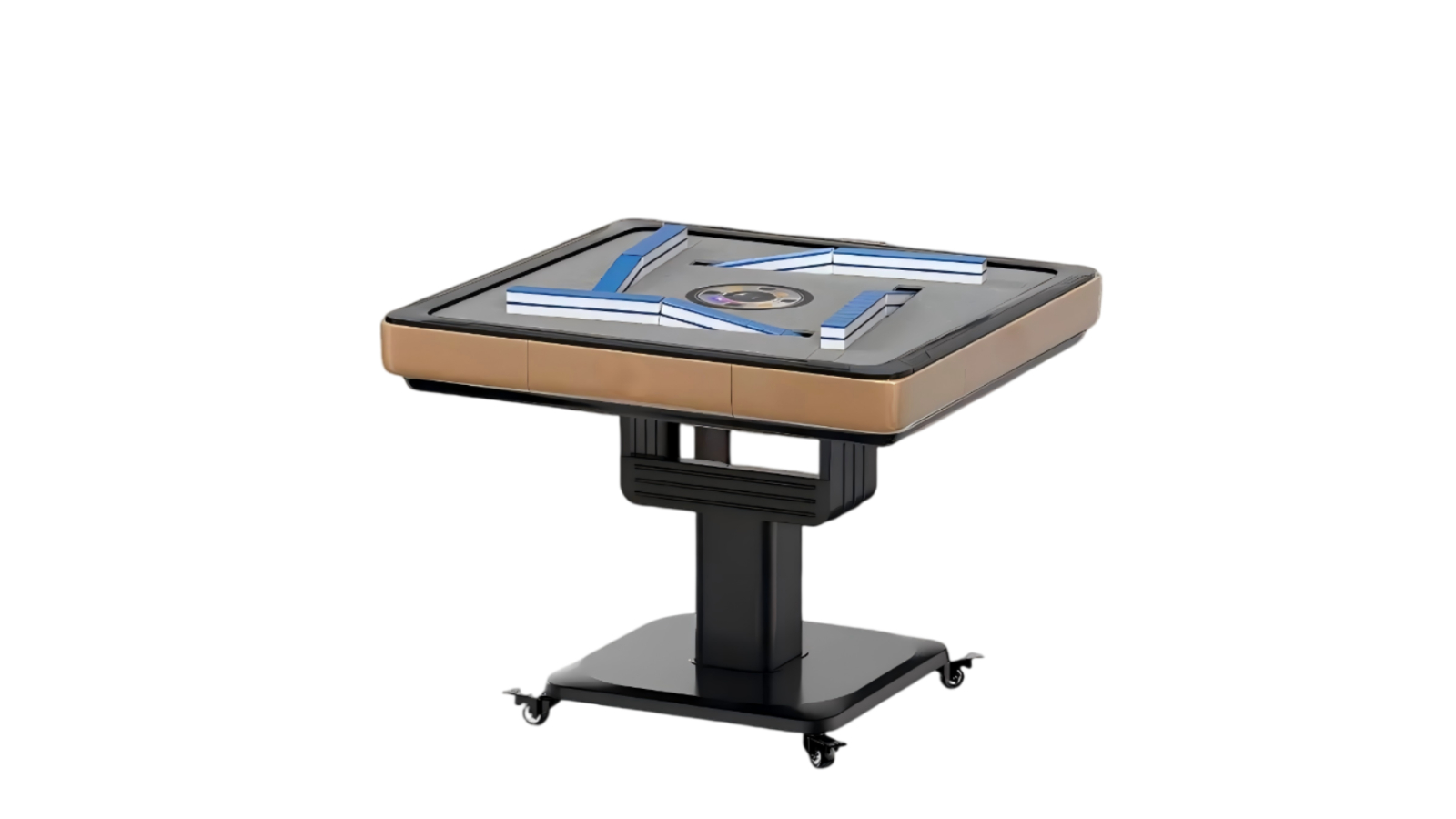 TopOne Sports Champagne 4th Generation Rotary Wing Style Folding Mahjong Table